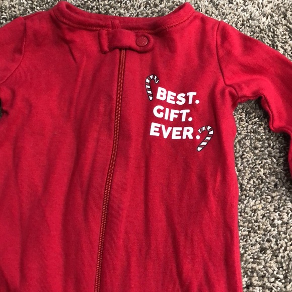 The Children’s Place Christmas One Piece Pajamas Size 0-3 months - Picture 2 of 4